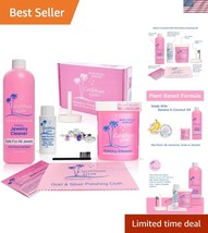 All-Natural Jewelry Spa Kit: 16oz &amp; 8oz Cleaner, Brush &amp; Double-Sided Cloth - $45.00