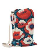 Red Flower Pattern Laundry Bag - $46.00