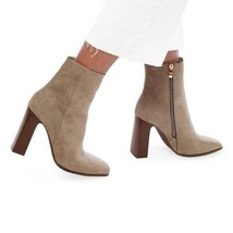 JustFab Gray Amber Ankle Boot - £29.04 GBP