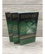 VHS Premium Video Tape Lot (3) Grade T-160 8 Hour Blank BRAND NEW SEALED - £15.28 GBP