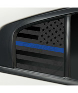 Fits Dodge Charger 2011-2022 Quarter Window Blue Red Line American Flag ... - £15.04 GBP