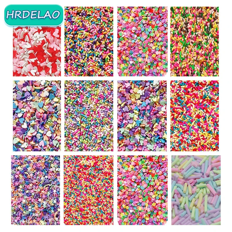 20g/pack DIY Fake Sprinkles Decoration For Slimes Fillers Accessories Clay - £8.85 GBP