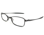 Vintage Oakley Eyeglasses Frames Pewter O6 11-816 Grey Razor Wire 51-19-131 - $74.40