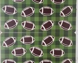 Set of 2 Same Plastic Placemats(12&quot;x17&quot;) NFL AMERICAN FOOTBALL BALLS ON ... - $13.85
