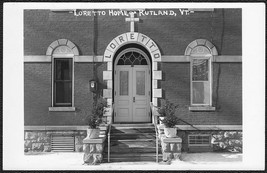 Rutland, VT RPPC - Loretto Home Senior Living Building Real Photo Postcard - $12.25