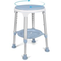 360° Swivel Shower Chair for Seniors - Adjustable Bath Stool with Storag... - $96.97