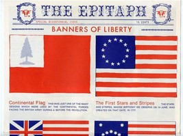 Nino&#39;s Steak Restaurant Epitaph Menu 1976 Banners of Liberty Bicentennial Issue - £29.51 GBP