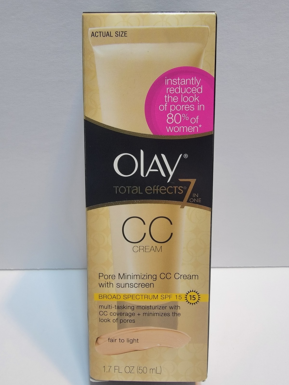 Olay Total Effects Pore Minimizing CC Cream Fair To Light Skin Read Description - £39.09 GBP