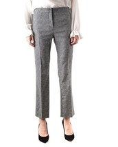 Boutique Moschino Grey Wool Dress Pants Ankle Crop SZ 44 It 8 US NWT - £92.22 GBP