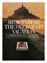 Beautyrest Mattresses Overnight Vacation Vintage 1972 Full-Page Magazine Ad - $9.70