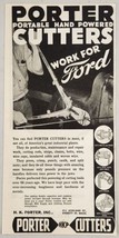 1945 Print Ad Porter Cutters Portable Hand Powered Used by Ford Everett,MA - £12.42 GBP