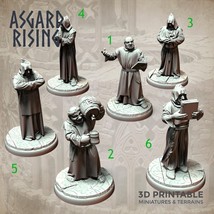 3D Printed Asgard Rising Brother Monks Set 28mm - 32mm Ragnarok D&amp;D - $7.49+