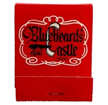 Bluebeard&#39;s Castle Hotel Vintage Matchbook Cannon Pirate Theme Full Unus... - $373.45 MXN