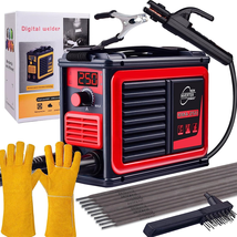 250Amp Welder, 10PCS Welding Rods Welding Gloves Welding Hammer, Small Portable - £125.06 GBP