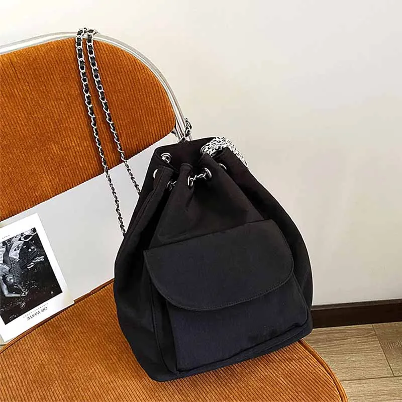 Black Design Fashion Backpack for Women 2024 Spring and Summer Casual Travel Dra - $115.87