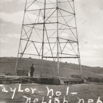 1930-1950 RPPC Taylor #1 Oil Well Derrick Neligh NE Nebraska Real Photo Postcard - £9.56 GBP