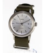 Timex Acciaio Inox Automatico Uomo Orologio Con / Tela Cinturino MV02N - €237,36 EUR