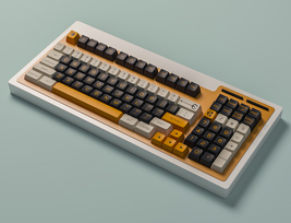 Maxkey Virtual War Black-Yellow SA Profile Double Shot ABS 161 Keycaps S... - $75.90