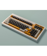 Maxkey Virtual War Black-Yellow SA Profile Double Shot ABS 161 Keycaps S... - $75.90
