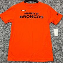 Denver Broncos Shirt Youth Medium Orange Nike Short Sleeve Crew Neck New - $223.71 MXN