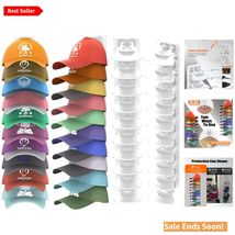 Compact and Easy-to-Install Hat Organizer: 2 Pack Storage for 40 Basebal... - $33.61