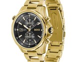 Hugo Boss Watch HB1513932 Globetrotter Orologio da uomo tono oro 2 ANNI ... - $129.47