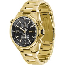 Hugo Boss Watch HB1513932 Globetrotter Orologio da uomo tono oro 2 ANNI DI... - £103.49 GBP