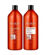 REDKEN Frizz Dismiss SHAMPOO &amp; CONDITIONER LITER SET 33OZ EACH - $1,163.82 MXN