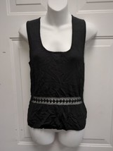 max studio tank top black. Beads around collar and armpits - £7.11 GBP