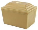 Large/Adult Gold Polymer Single Funeral Cremation Urn Burial Vault - $139.95