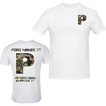 Ford Power Stroke Camo Diesel Black And White Tee P Ford Make it Powerstroke Sha - £14.43 GBP
