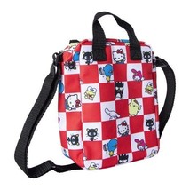 Hello Kitty Red Checkered Crossbody Carry Bag Purse Keroppi Cinamoroll BRAND NEW - £15.78 GBP
