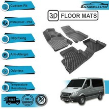 3D Molded Interior Car Floor Mat for Mercedes Sprinter W906 2008-2019 (Black) - $93.95