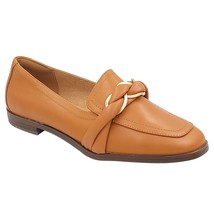 Rockport Women Slip On Loafers Susana Woven Chain Size US 8M Tan Brown Leather - £54.30 GBP