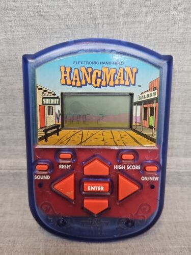 Milton Bradley Hangman Hand Held Electronic Game 1995 - £7.60 GBP