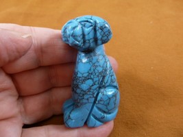 (Y-DOG-LA-729) blue LABRADOR Dog carving FIGURINE gemstone dogs DALMATIA... - £13.78 GBP
