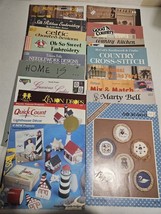 Cross Stitch/Embroidery Lot of 17 Books/Leaflets Folk Art Lighthouse Cou... - $23.98