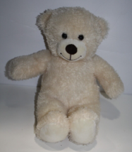 Build A Bear Cream Plush Teddy Bear 16&quot; Brown Nose Stuffed Animal Soft T... - $13.55