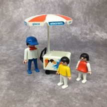 Playmobil Ice Cream Vender &amp; Cart # 3563 Vintage - £19.57 GBP