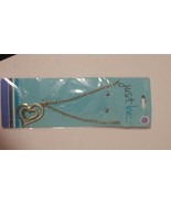 New- Just Be- Heart Necklace and Earring Set- NIP- VERY ADORABLE! - $0.75