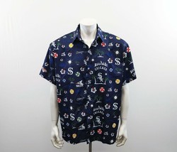 Chicago White Sox Men&#39;s All Over Print Blue Hawaiian Shirt Medium Short ... - £10.78 GBP