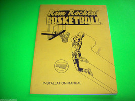 Rim Rockin Basketball Video Arcade Game Installation Manual Repair Service Book - £9.96 GBP