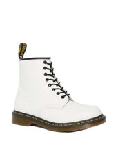 Dr. Martens Women Boots - 7 US EU 38 White Leather Combat Platform Ankle New - $246.89 CAD