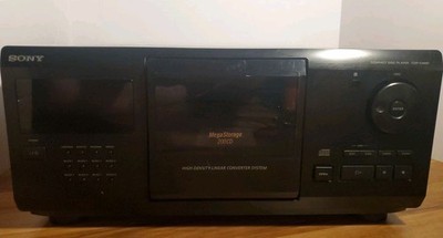 Sony CDP-CX681 200 Disc CD Player Changer Black TESTED Working  			