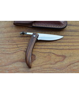 vintage handmade stainless steel folding knife - $45.00