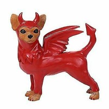 Ebros Adorable Red Devil Chihuahua Collection Cute In Costume 4.5&quot;L - £20.44 GBP