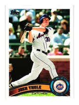 2011 Topps Baseball Card 156 Josh Thole New York Mets Catcher - £2.35 GBP