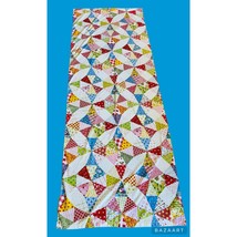 Vintage Patchwork Style Multicolored Cottage Core Single Curtain Panel - £19.77 GBP