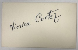 Viorica Cortez Signed Autographed Vintage 3x5 Index Card - Opera Legend - $14.99
