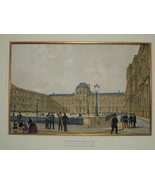 c1860 Philippe Benoist Paris in its Splendour Cour de Louvre Nantes Char... - £177.77 GBP
